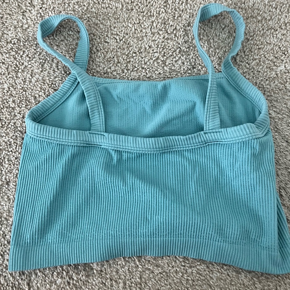 Blue Colsie Cropped Ribbed Tank - Picture 2 of 3